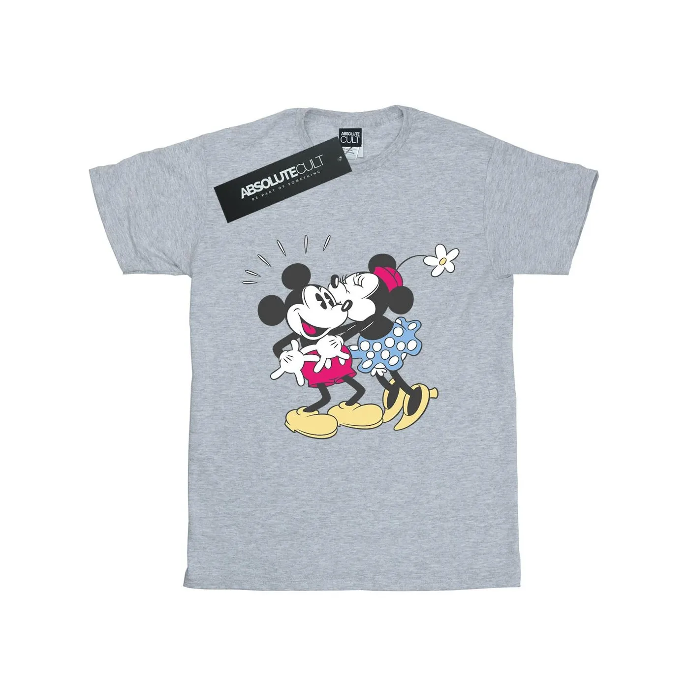 Disney Mens Mickey And Minnie Mouse Kiss T-Shirt