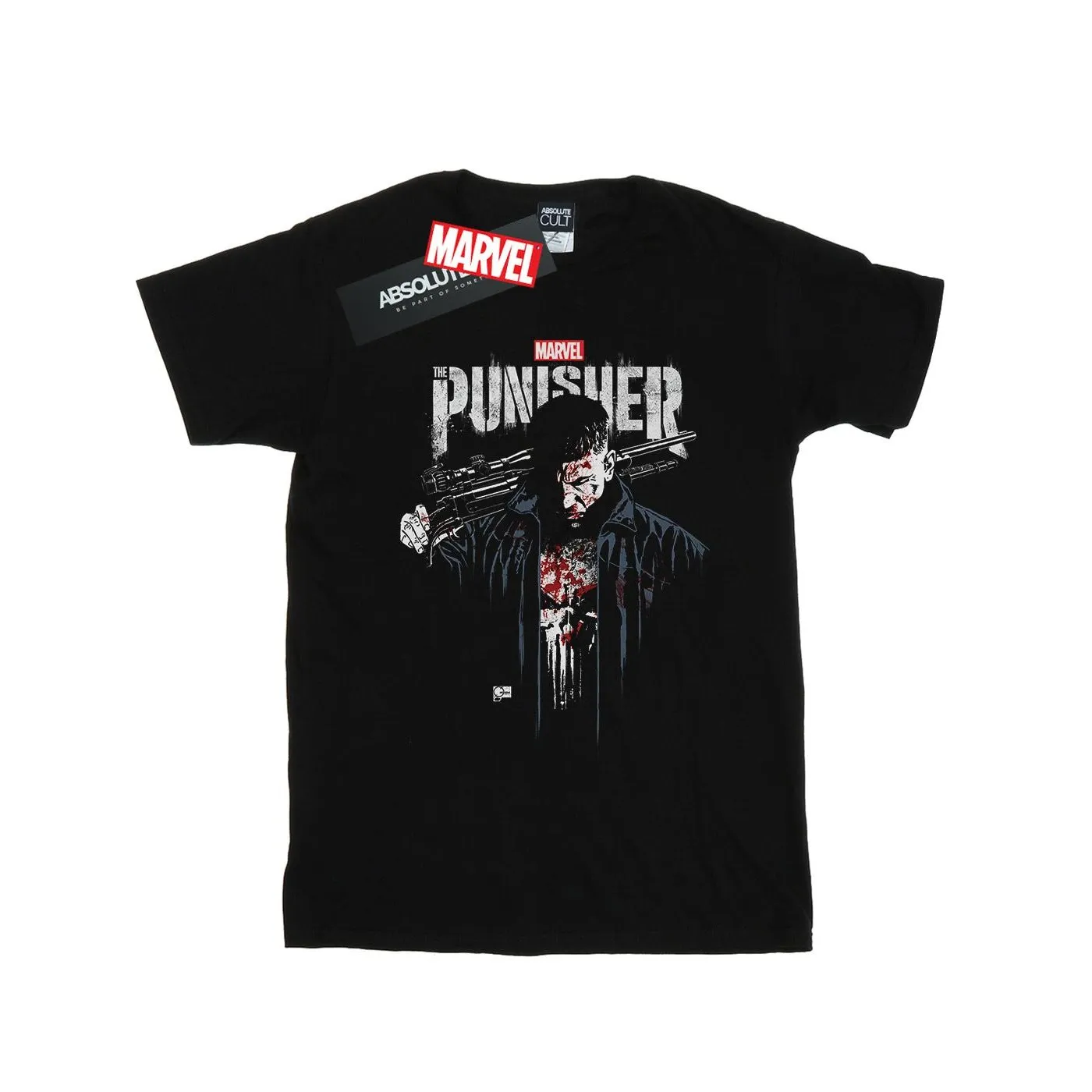 Marvel Mens The Punisher TV Series Frank Castle T-Shirt