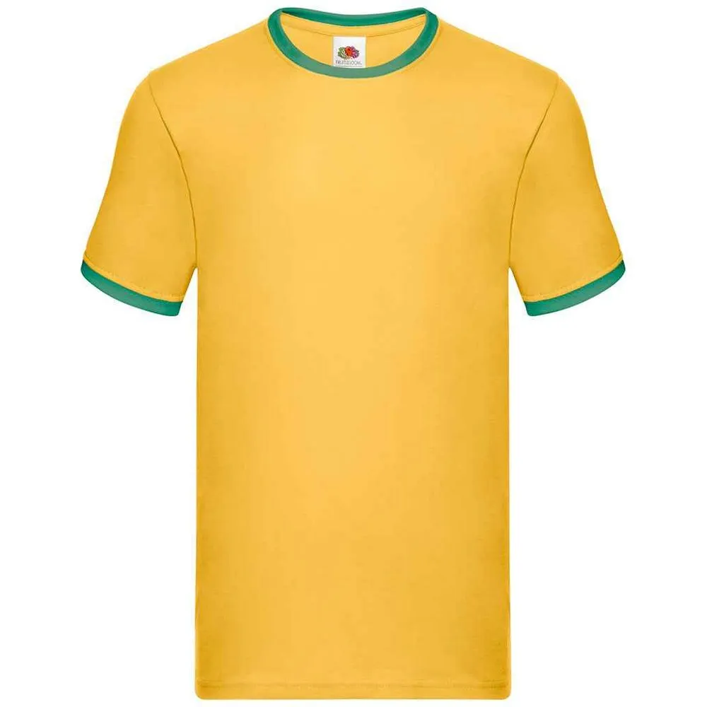 Fruit of the Loom Mens Ringer Contrast T-Shirt