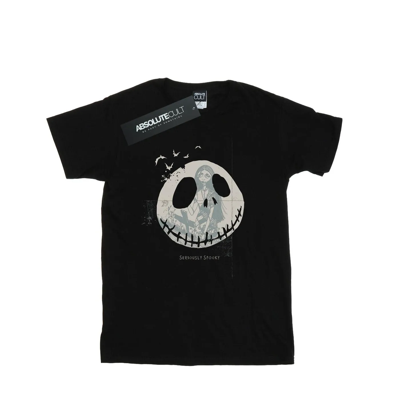 Disney Womens/Ladies Nightmare Before Christmas Seriously Spooky Cotton Boyfriend T-Shirt