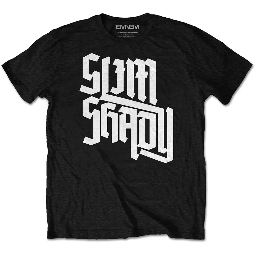 Eminem Unisex T-Shirt: Shady Slant (Large)