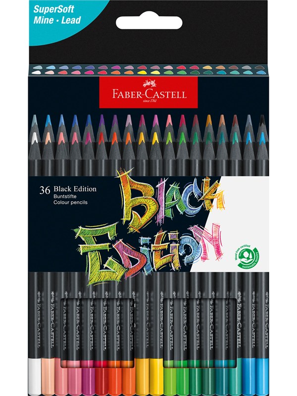 Faber-Castell Colour Pencils Black Edition 36x