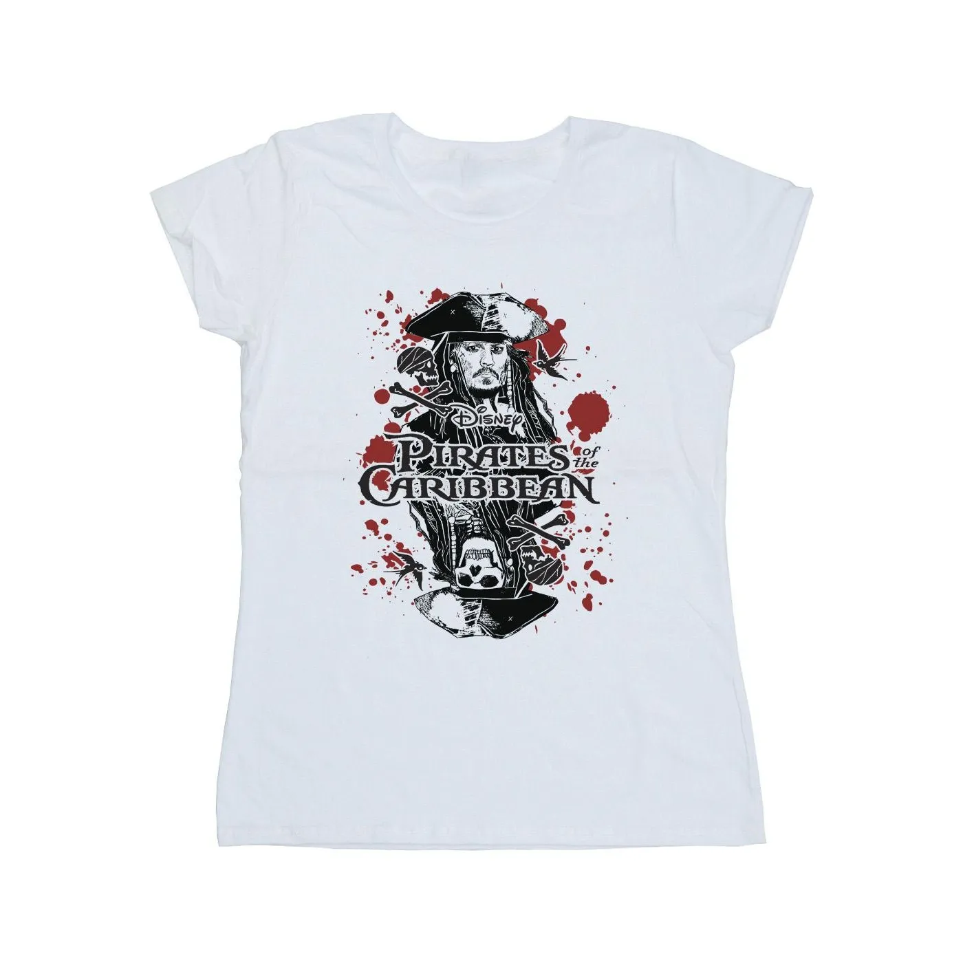 Pirates of the Caribbean Womens/Ladies Jack Sparrow Cotton T-Shirt