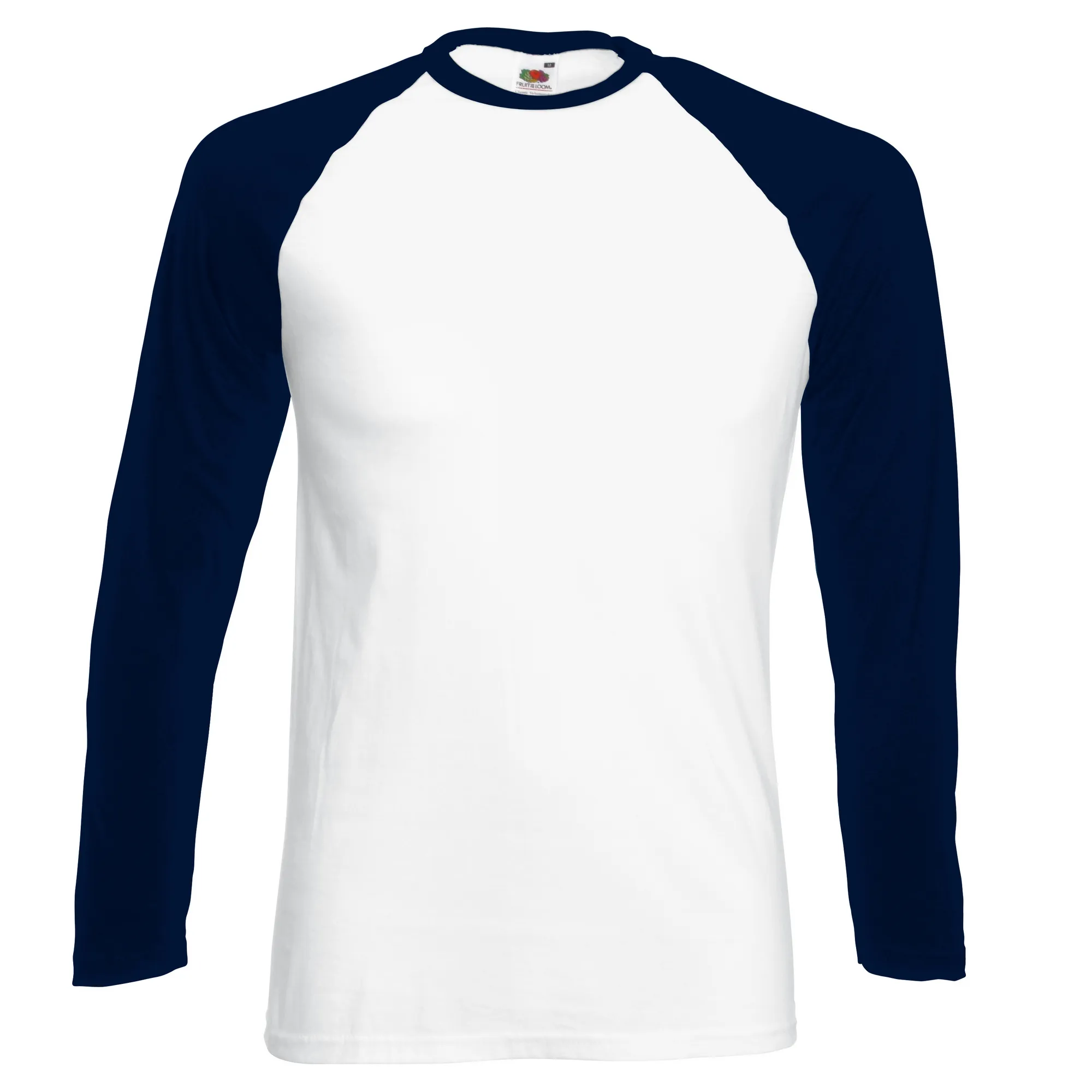 Fruit Of The Loom Mens Long Sleeve Baseball T-Shirt
