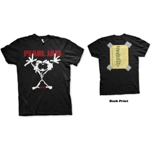 Pearl Jam - Unisex T-skjorte: Stickman (ryggtrykk)
