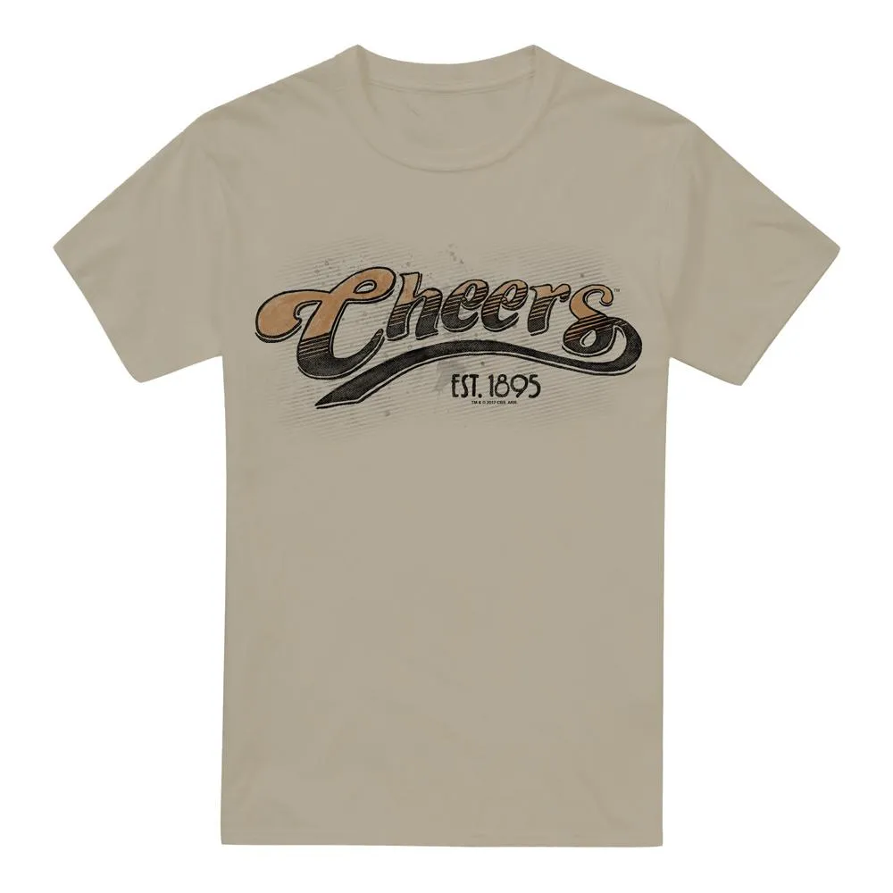 Cheers Mens Watercolour Logo T-Shirt