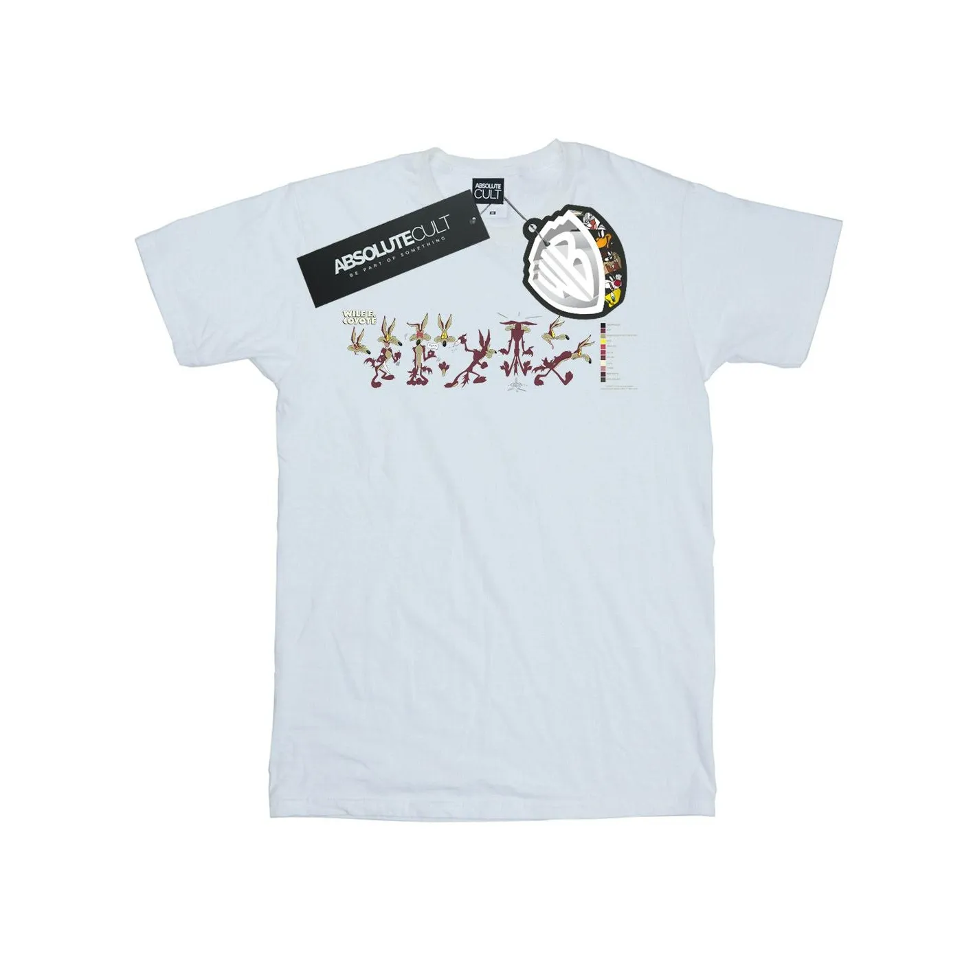 Looney Tunes Mens Wile E Coyote Colour Code T-Shirt