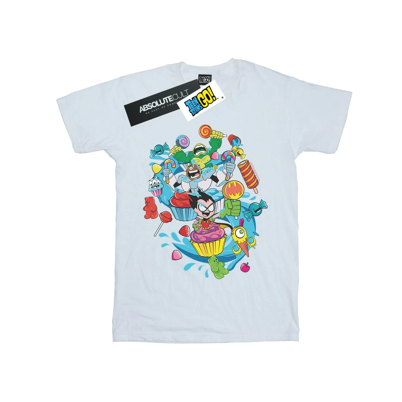DC Comics Boys Teen Titans Go Candy Mania T-Shirt