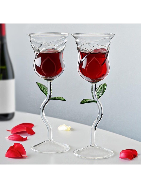 Mikamax Rose Wine Glass Set