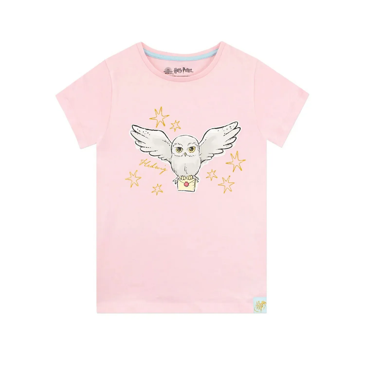 Harry Potter Girls Hedwig Hogwarts Cotton T-Shirt