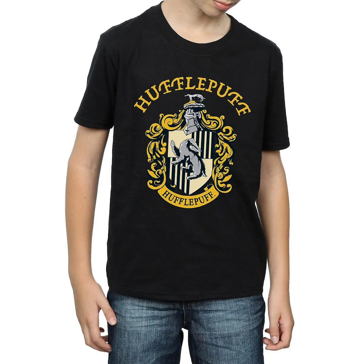 Harry Potter Boys Hufflepuff Cotton T-Shirt