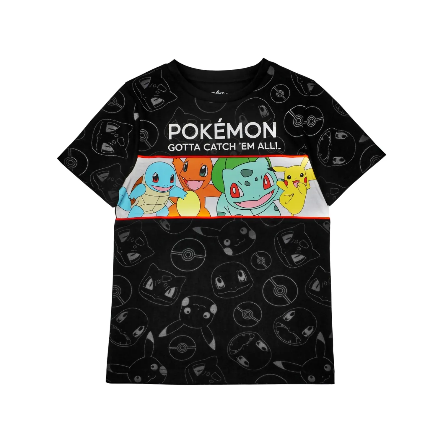 Pokemon Boys Characters Short-Sleeved T-Shirt