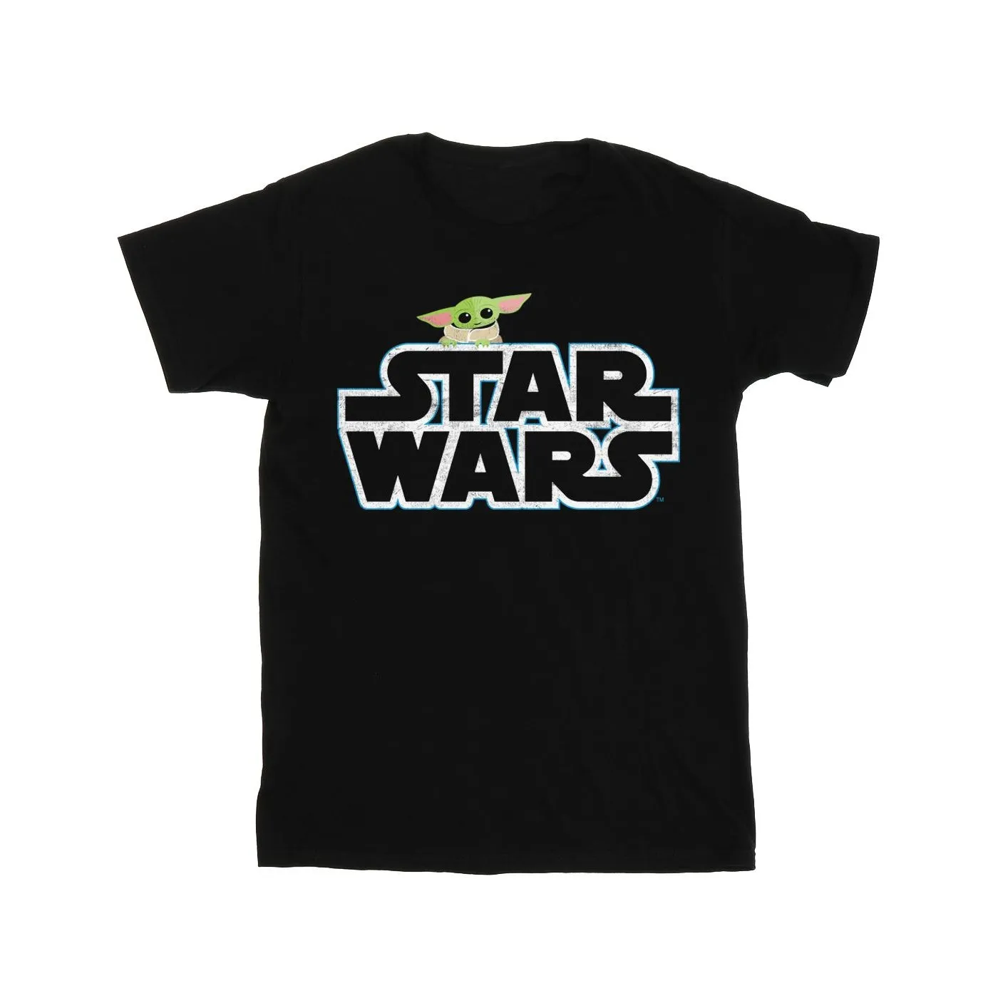Star Wars Girls The Mandalorian The Child Logo Cotton T-Shirt