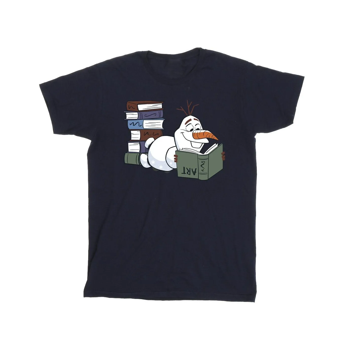 Frozen II Boys Olaf Reading Cotton T-Shirt