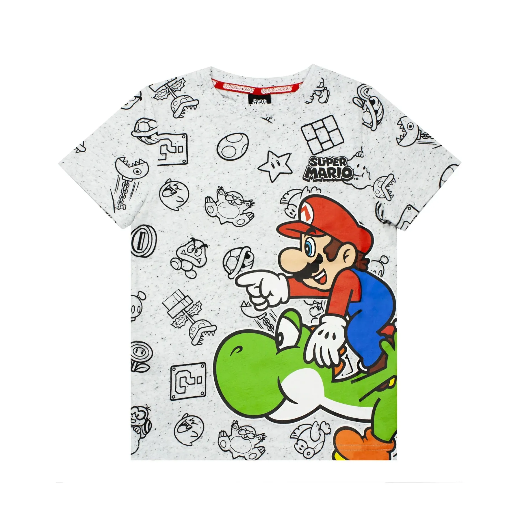 Super Mario Boys Yoshi Marl T-Shirt