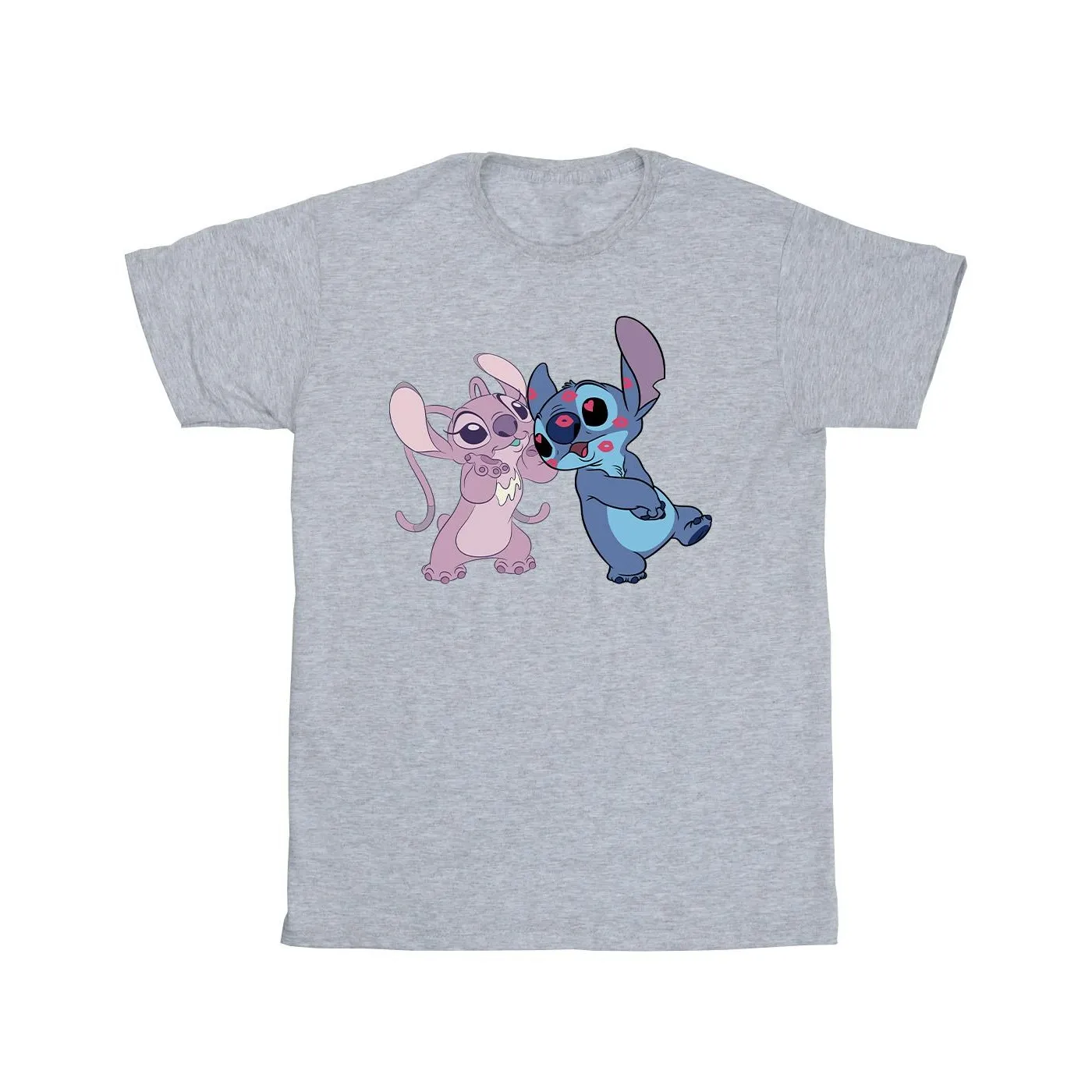 Disney Girls Lilo & Stitch Kisses Cotton T-Shirt