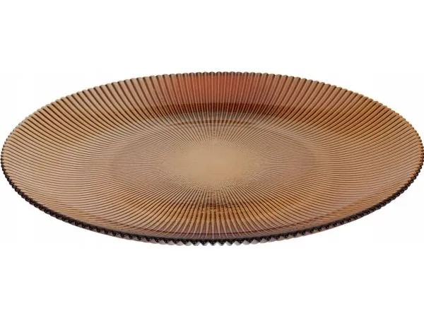 Home Styling Collection rillet flat tallerken AMBER Ø 28 cm