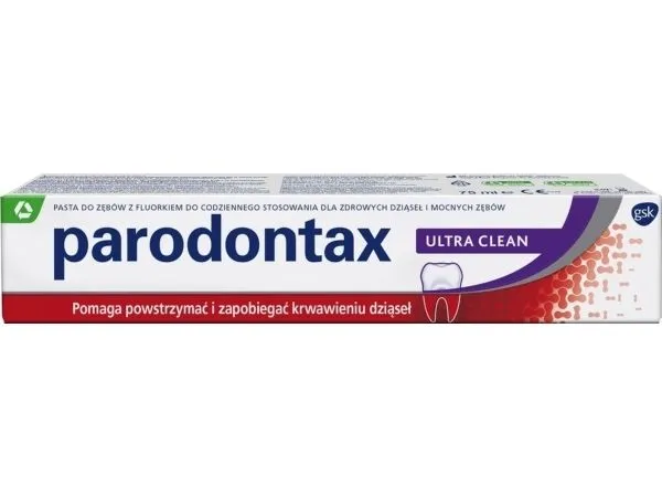 Parodontax Parodontax Ultra Clean tannkrem 75ml Stopper blødende tannkjøtt