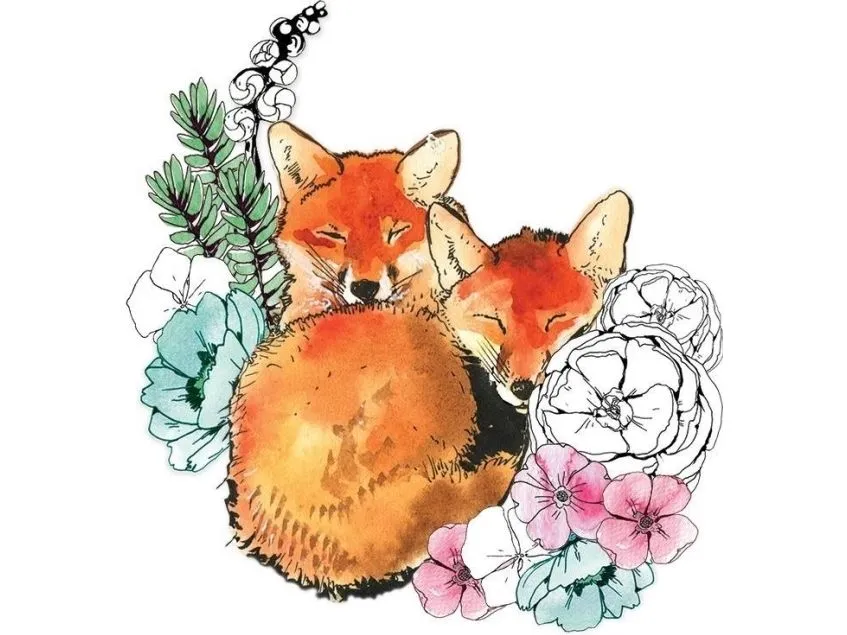 Swarovski kort kvadrat CL1226 Foxes