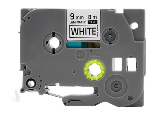 Qoltec Tape for BROTHER TZe-221 - Svart på hvitt - Rull (0,9 cm x 8 m) 1 kassett(er) laminert teip - for Brother PT-D210, D600, H110; P-Touch PT-10...