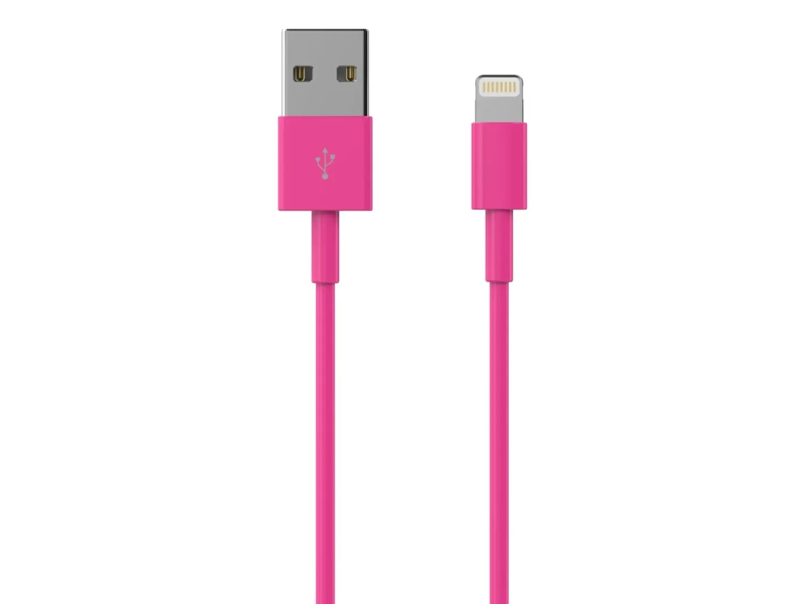 Sinox SOE02701, 1 m, Lightning, USB A, Hankjønn, Hankjønn, Rosa
