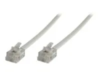 MicroConnect Modular - Telefonkabel - RJ-11 (6 pin) (hann) til RJ-11 (6 pin) (hann) - 2 m
