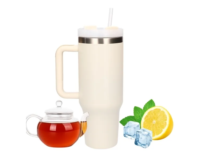 Black Forest | Termokrus med sugerør | termos med hank 1200 ml beige