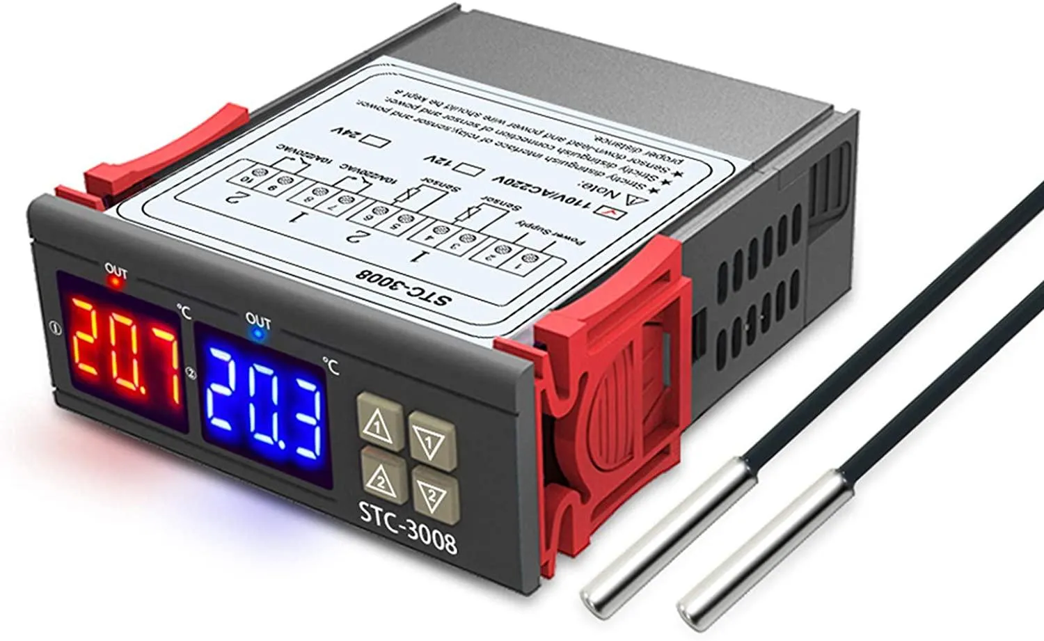 STC-3008 220V Temperaturregulator, PID-regulator