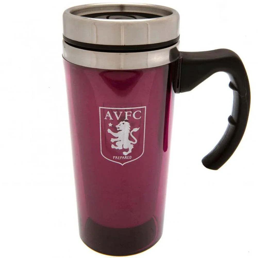 Aston Villa FC Crest Aluminium Travel Mug