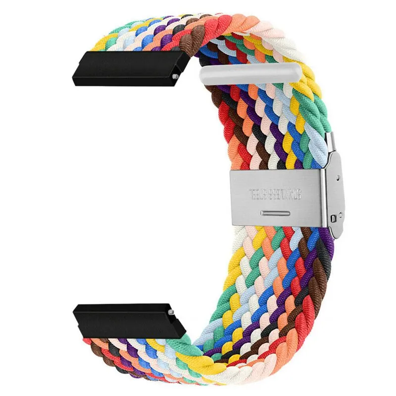 Flettet klokkereim til Garmin Forerunner 245 Music - Pride editi