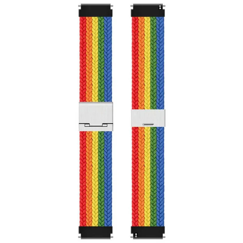 Flettet elastisk klokkereim til Garmin Venu 4 (45mm) - Pride