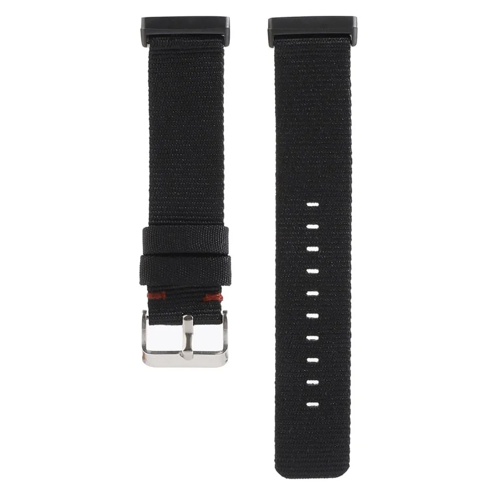 Fitbit Sense 2 / Versa 4 klokkerem i nylon - Svart