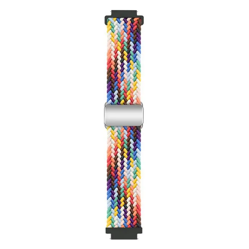 Flettet magnetisk klokkereim til Garmin VivoActive 4S - Pride Ed