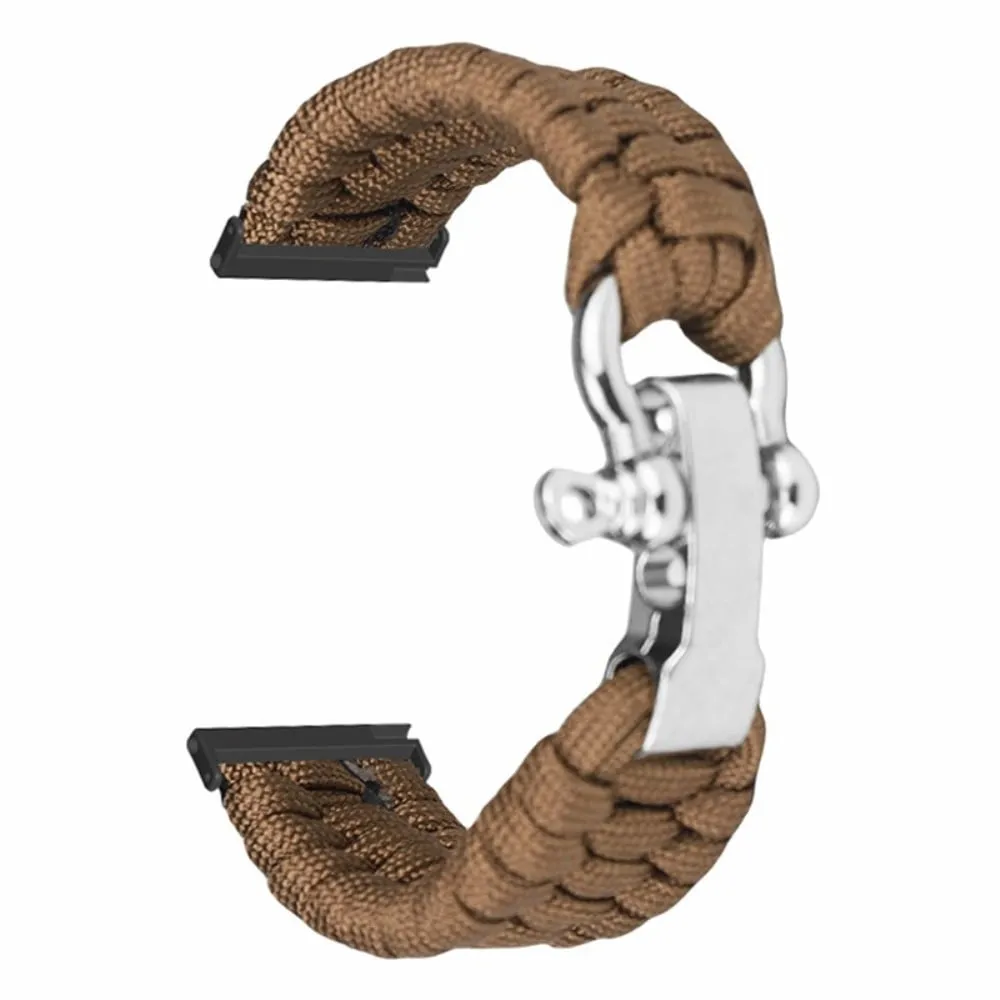 Suunto Spartan Sport Wrist HR Baro / Suunto 7 / Suunto 9 24mm Watch Band Braided Rope - Brun