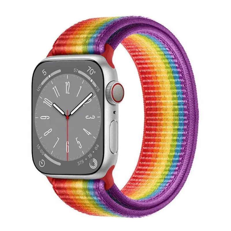 Nylon klokkereim til Apple Watch 9 (45mm) - Pride Edition