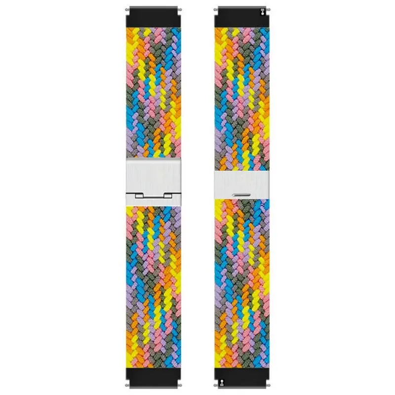 Flettet elastisk klokkereim til Garmin Venu 4 (45mm) - Light rai