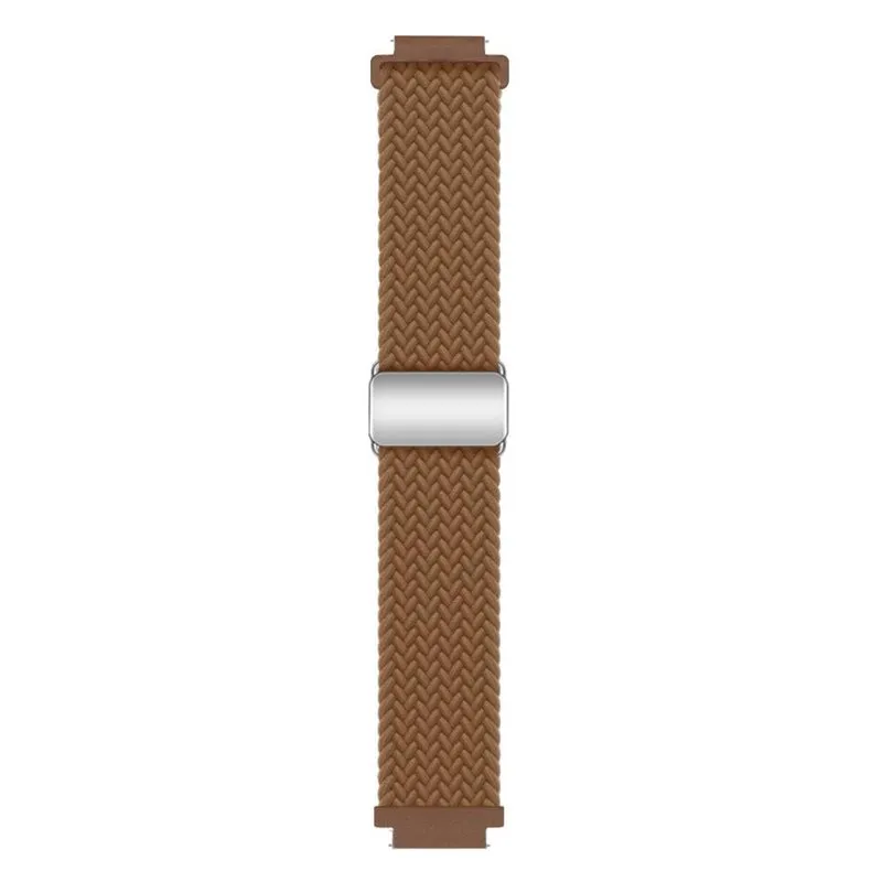 Flettet magnetisk klokkereim til Garmin VivoActive 4S - Brown