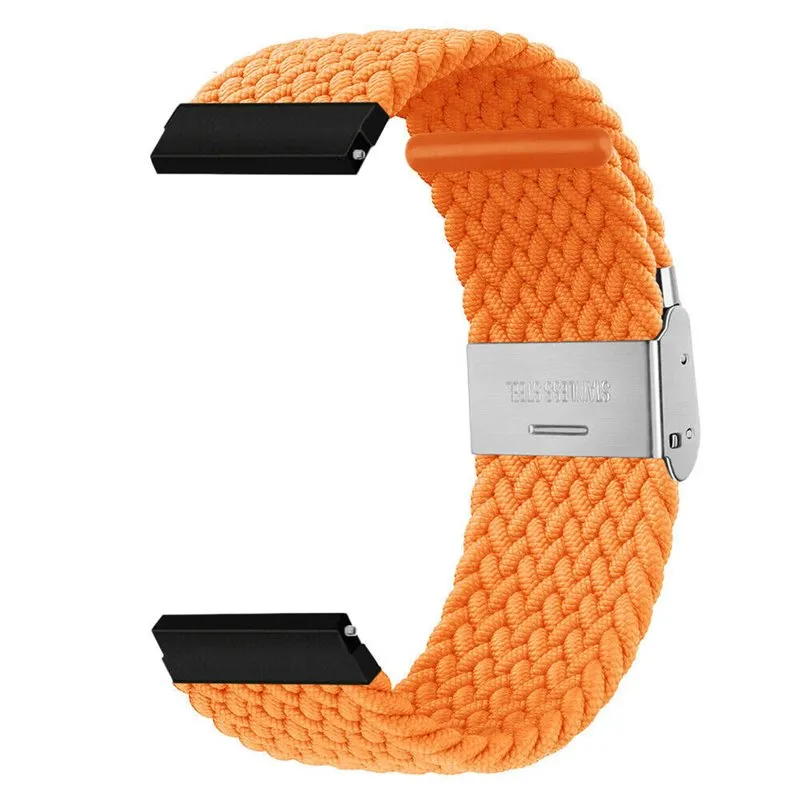 Flettet klokkereim til Garmin Venu Sq - Oransje