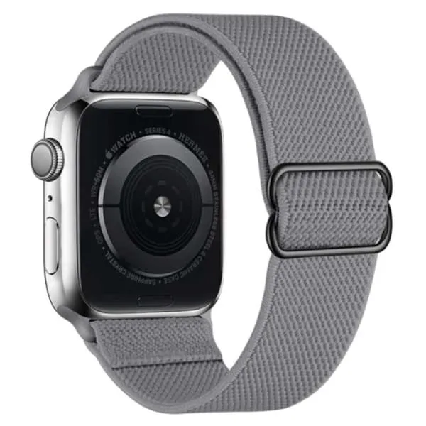 Apple Watch 42/44/45 armbånd nylon mørk grå