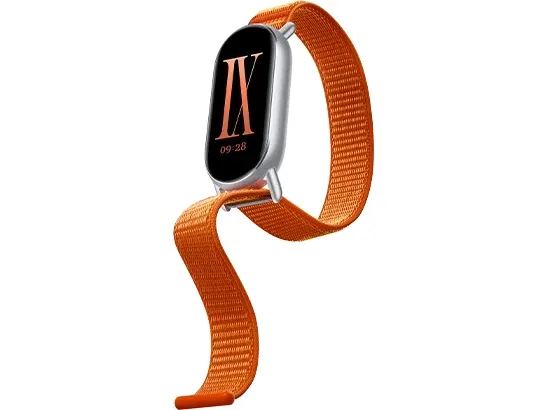 Xiaomi - Klokkestropp for aktivitetssporer - flettet - fits wrists 135-215 mm - oransje soloppgang - for Xiaomi Smart Band 8, Smart Band 9