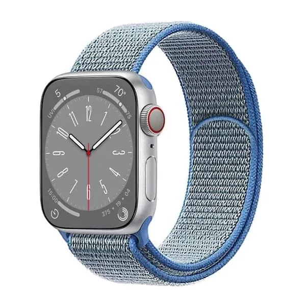Nylon armbånd Apple Watch 8 (45mm) - Tahoe Blue