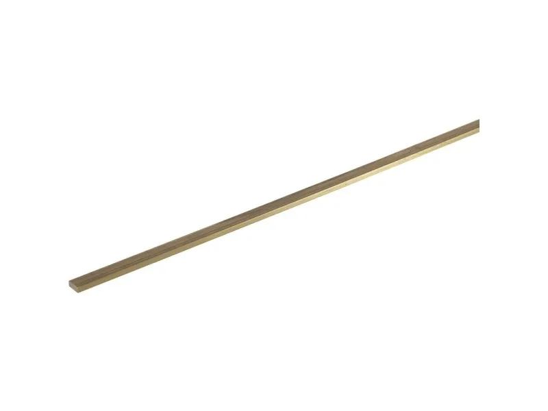 Messing Flat Profil (L x B x H) 500 x 4 x 1,5 mm 1 stk.
