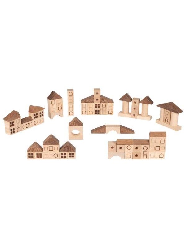 Goki Wooden Building Blocks City 70 pieces.