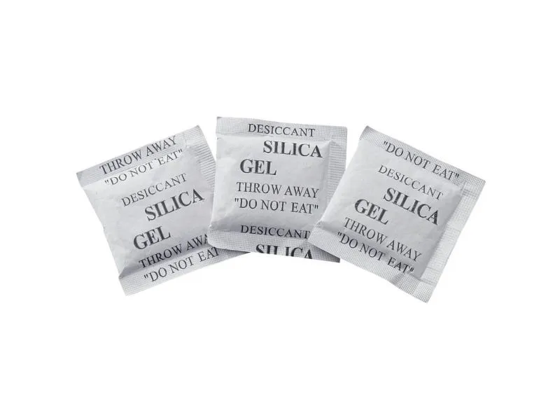 Tørkemiddelposer 1 g (LxBxH) 40 x 30 x 3 mm transparent silikagel 250 stk