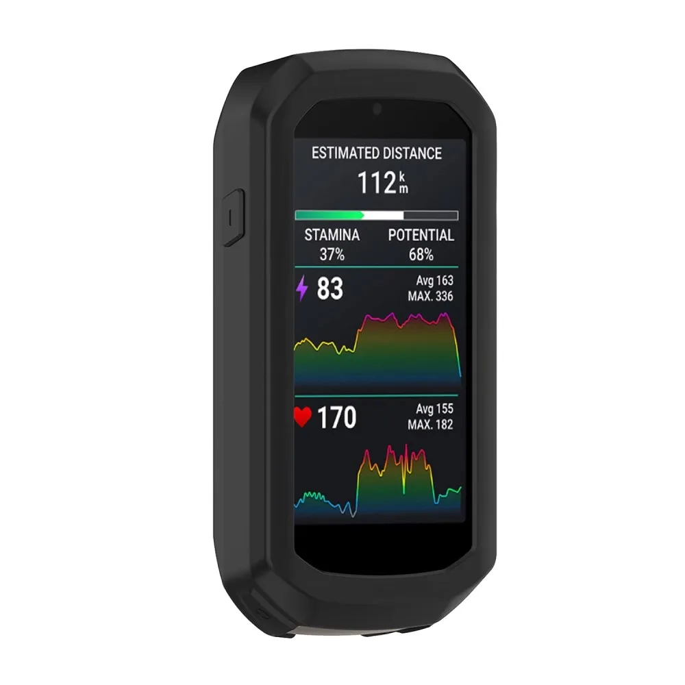 Garmin Edge 1050 Silicone Protective Case Bike Cycling Computer Cover - Black