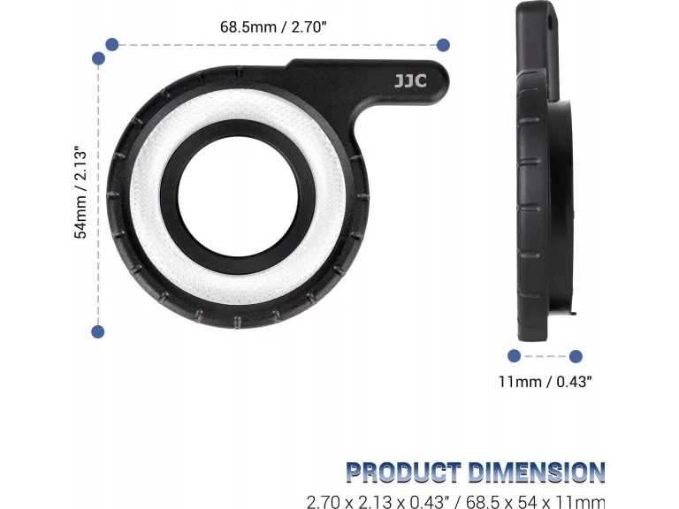 Ringlykt JJC Pierscien Makro Swiatlo med lampeblits Olympus TG-7 TG-6 TG-5 TG-4 TG-3 TG-2 / MRL-TG1