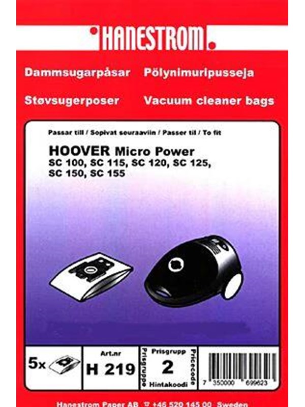 hanestroem Vacuum Cleaner Bags - 5 pcs