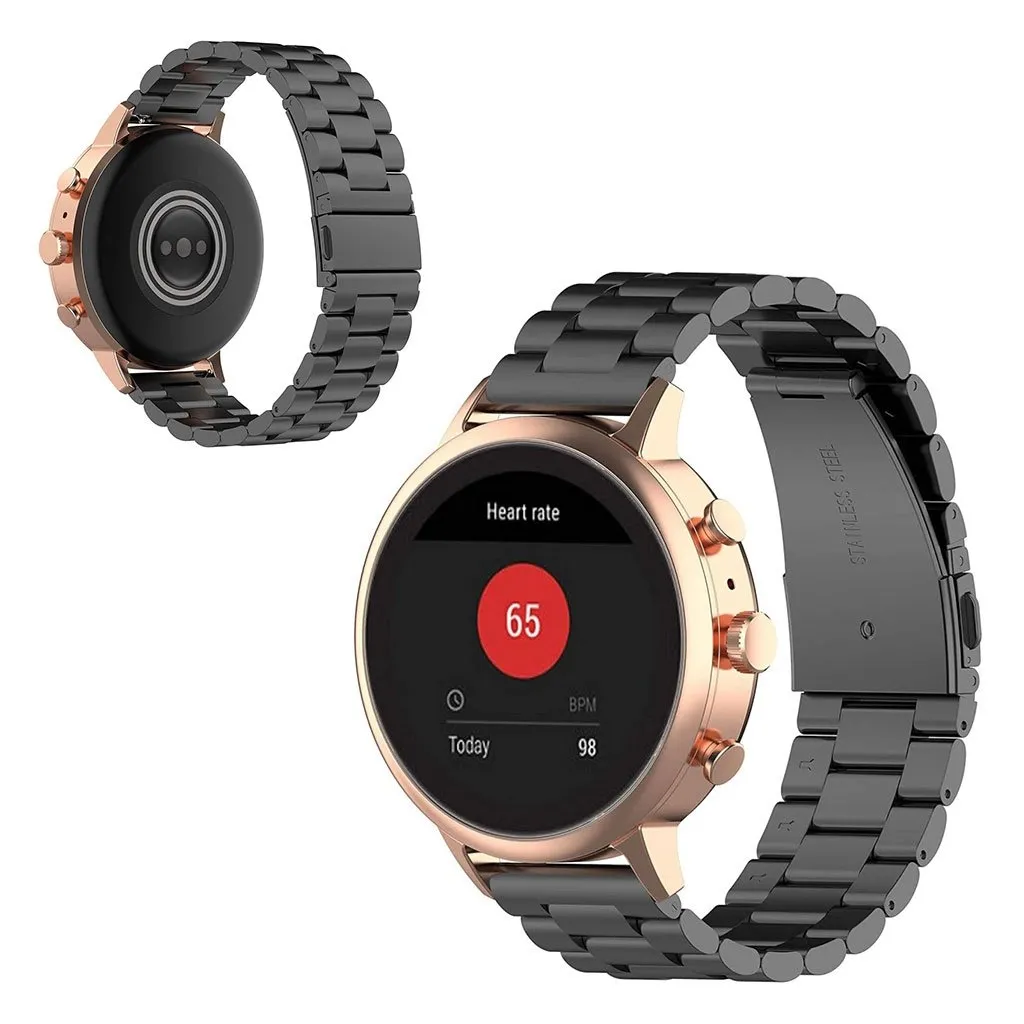 Garmin Vivoactive 4s holdbart rustfritt stål ur band - Svart
