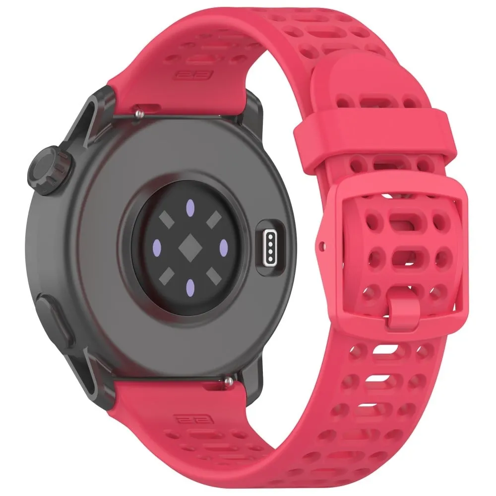 Coros Pace 3 Liquid Silicone Watch Band Justerbar håndleddsrem - Rød
