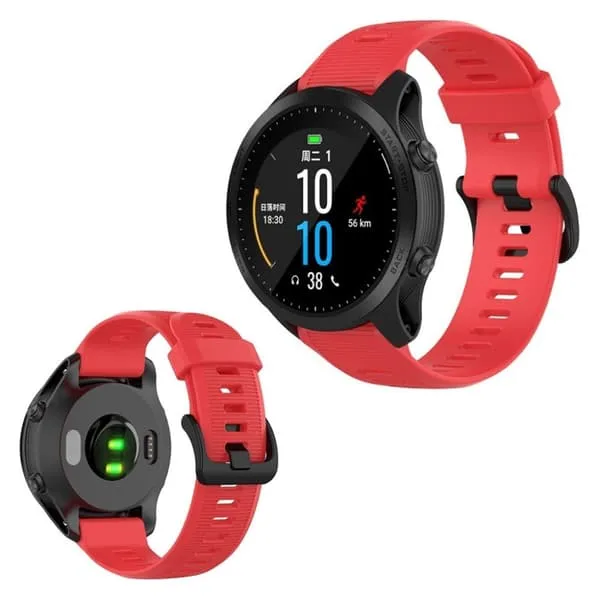 Garmin Forerunner 945 / Fenix ​​5 Plus / Approach S60 silikon Klokkereim - Rød